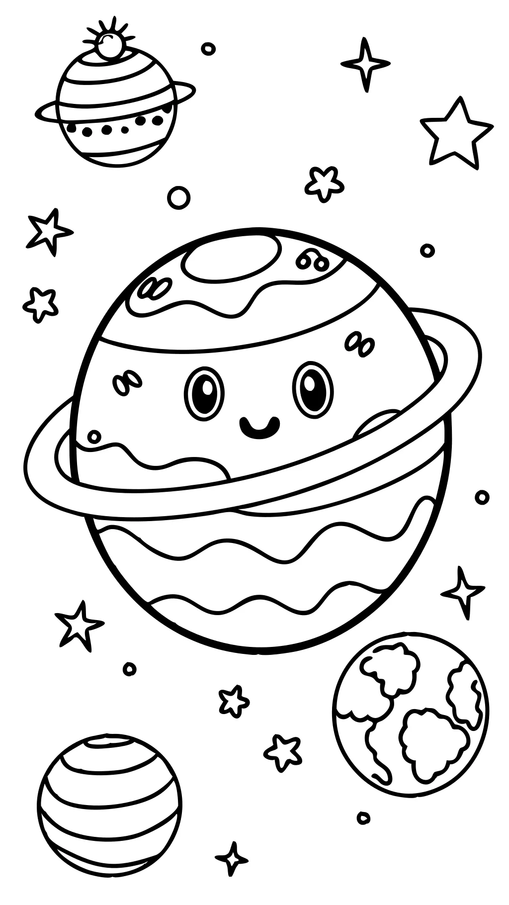 coloring pages of the solar system